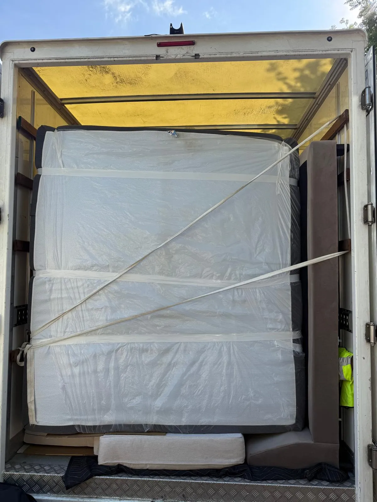 A removal van ready for a smaller quoted load